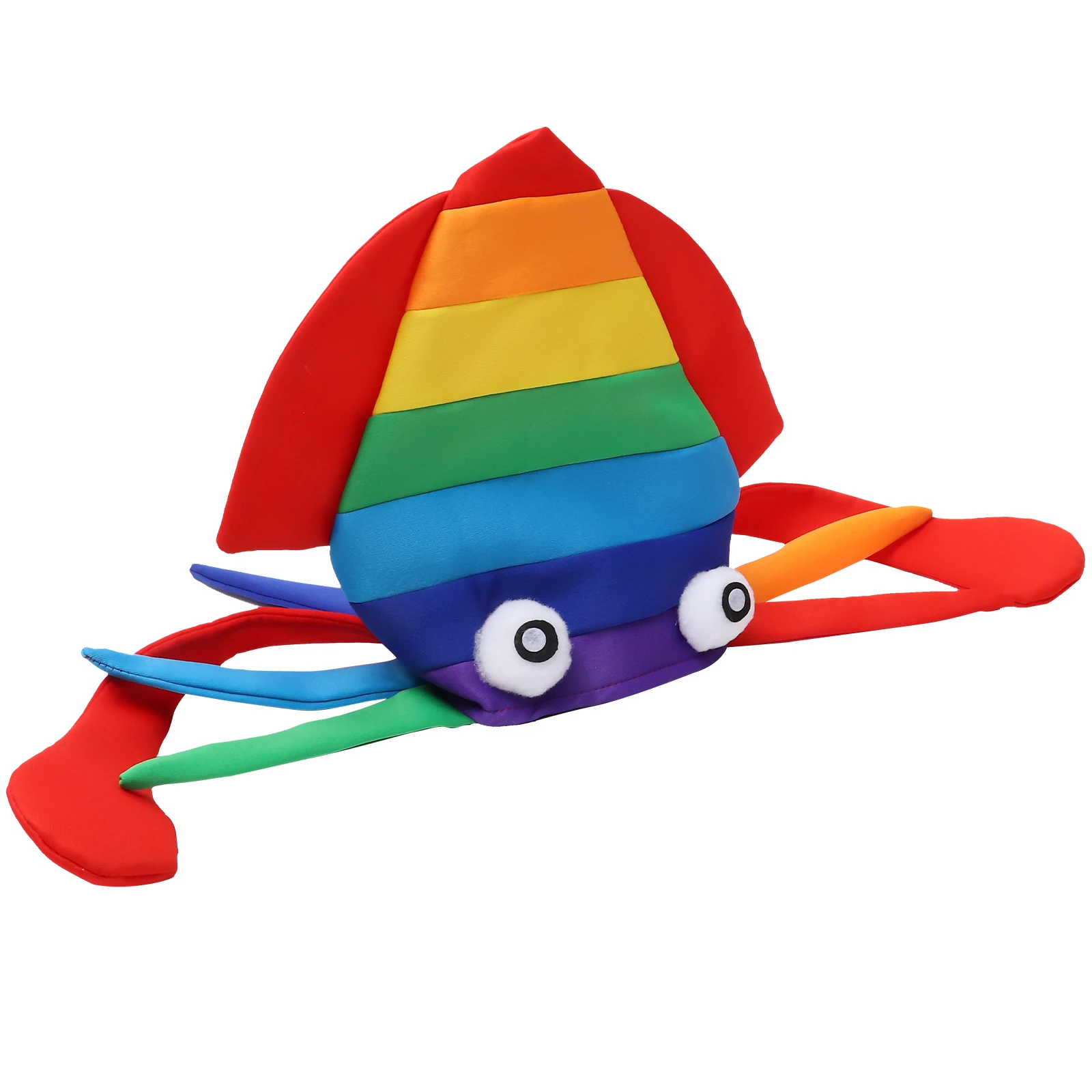 

Creative Squid Hat Colorful Cartoon Party Costume Accessory Funny Festival Headwear Cosplay Octopus Hat Decorative Headgear