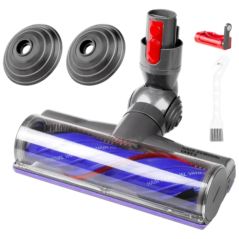 Cabeça de motor de liberação rápida com conjunto de substituição de roda esférica para Dyson V7 V8 V10 V11 V15 Vácuo Escova de chão anti-emaranhado