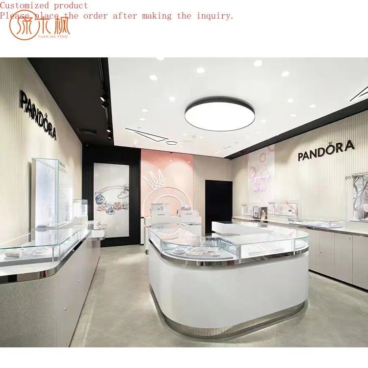

Direct Factory Sale Jewelry Display Showcase Elegant Style Top Quality Jewelry Showcase Design Layout Solution
