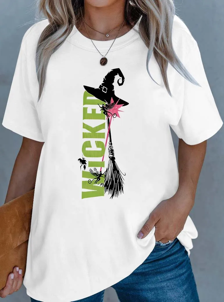 

Изысканная одежда больших размеров из волшебной ведьмы с мотивом метлы