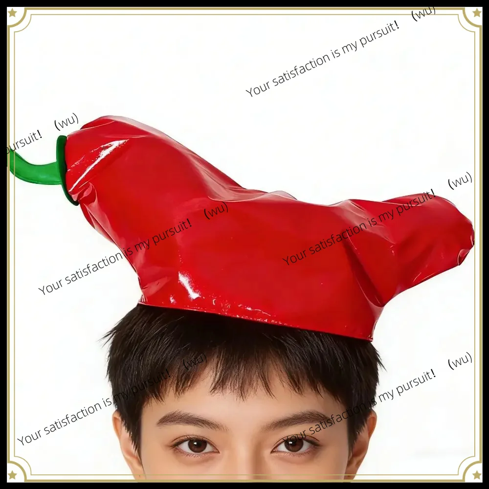 ZOCI-2pcs Creative Tentacle Shaped Party Hat Masquerade Funny Carnival Hat Headwear Imitation Food Chili Cap Party