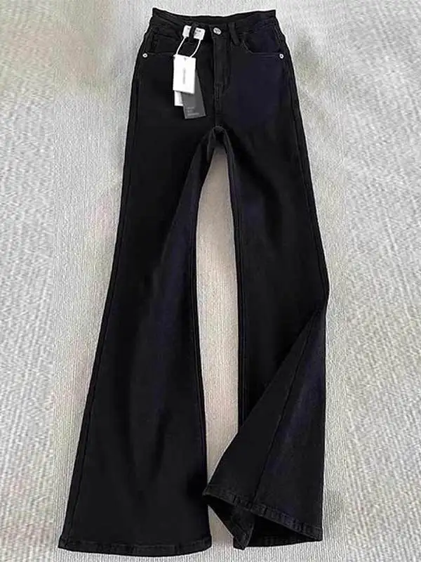 

Bla Straight Leg Micro Flare Jeans Men's Summer Autumn American High Street Sle Slimming Knife Jeans