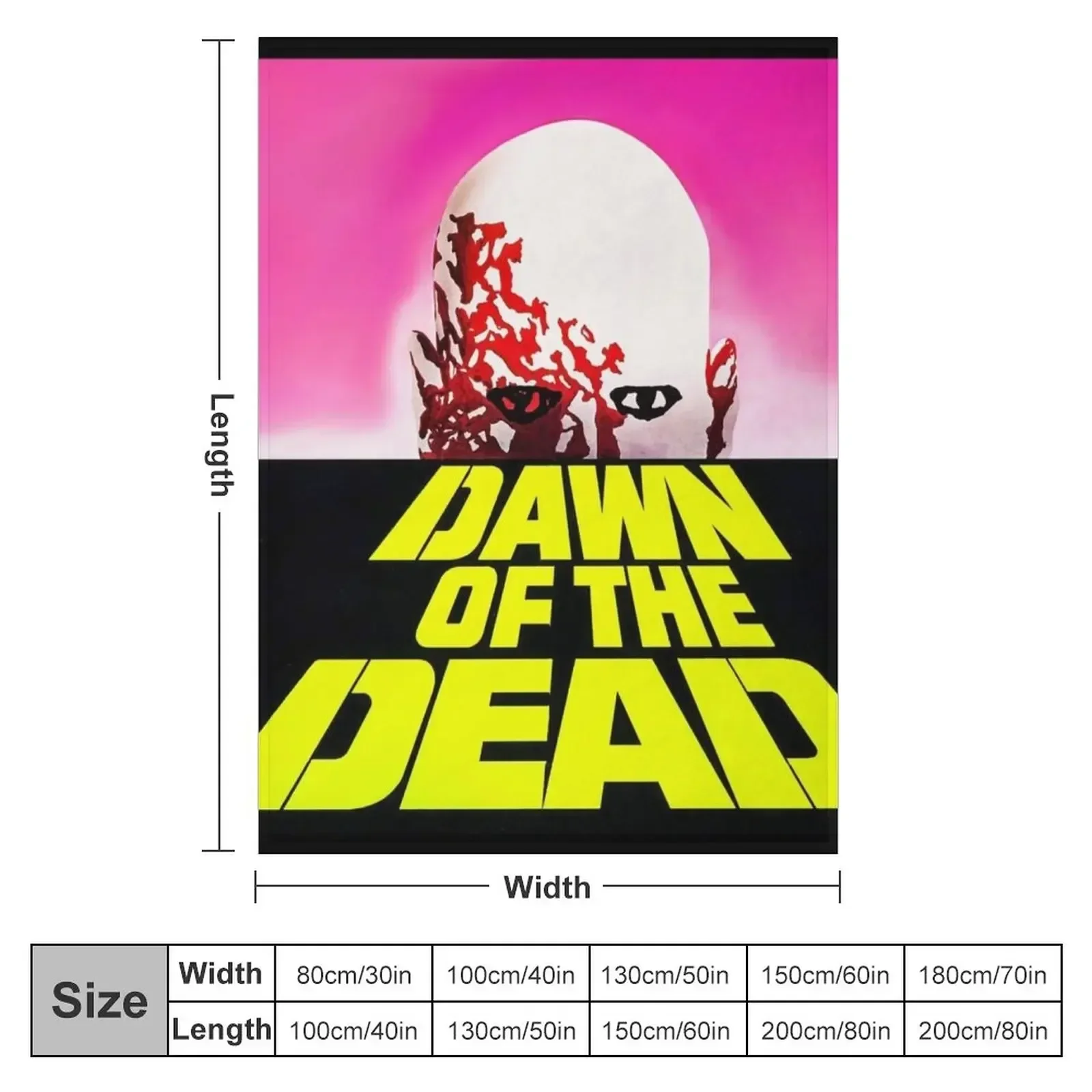 DAWN OF THE DEAD 1978 HORROR MOVIE! Throw Blanket Bed covers for babies Plush Blankets