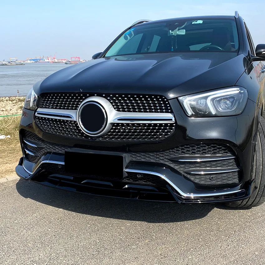 

For Mercedes-Benz GLE Class W167 C167 2019-2023 AMG Front Bumper Lip Spoiler Wing Exterior Modification