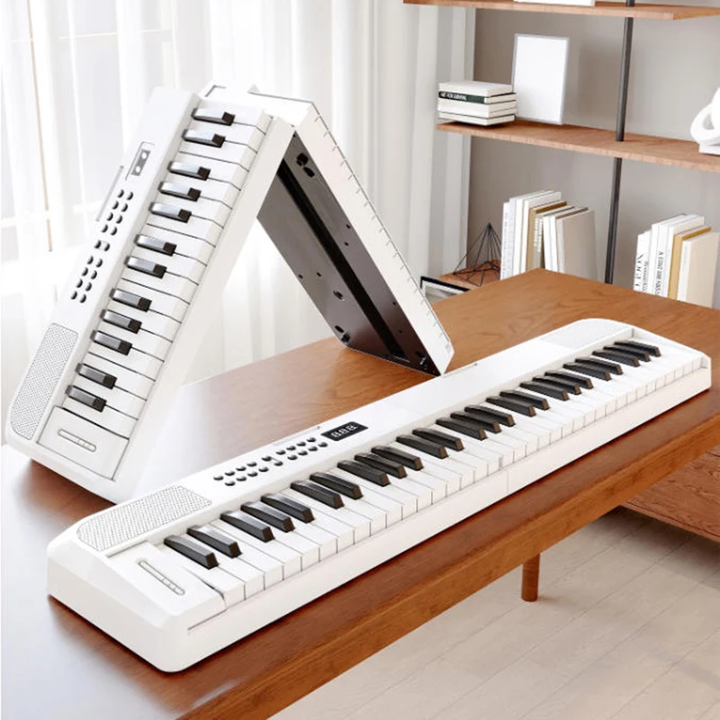 

61 Key Electronic Organ Portable Foldable Smart Pianos Versatile Bluetooth MIDI Music Keyboard Children Beginner Electric Piano