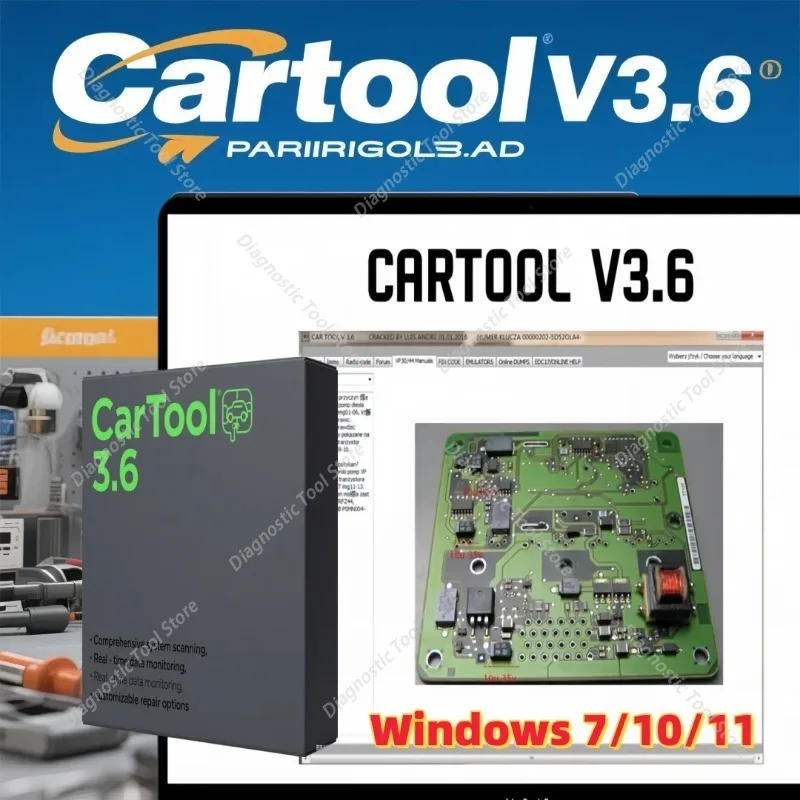 

2026 Горячая новинка: CarTool3.6 — диагностический инструмент для иммобилайзеров и CarTool 3.6 — программное обеспечение для авторемонта и сброса подушек безопасности, совместимое с Windows 7/10/11