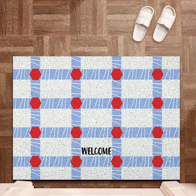 Kitchen Floor Mat Nordic Abstract Geometric Cushion Super Absorbent Drainage Carpet Non Slip Runner Rug