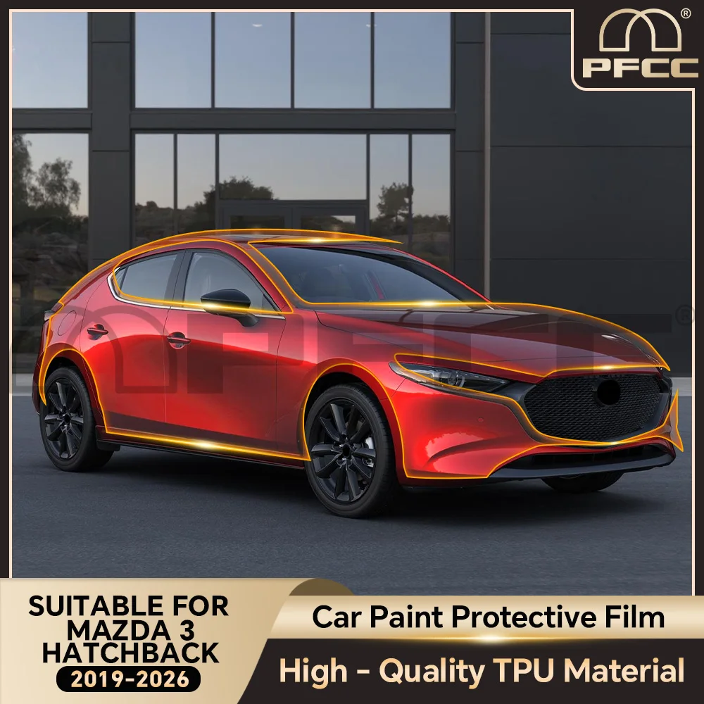 Pre-cut For Mazda 3 Hatchback 2019-2026 PPF TPU Anti-scratch Paint Protection Film Car Body Clear Bra Resistant Invisible Cover