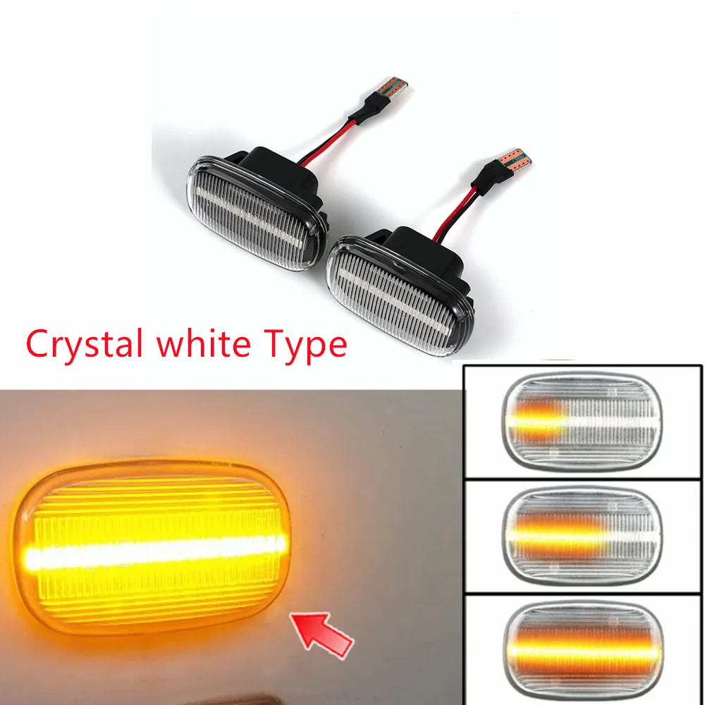 2pcs Dynamic LED Flashing Turn Signal Light Side Marker Lamp For Toyota Paseo Corona AT19 Carina ET19 For Lexus RX XU1 300 /330