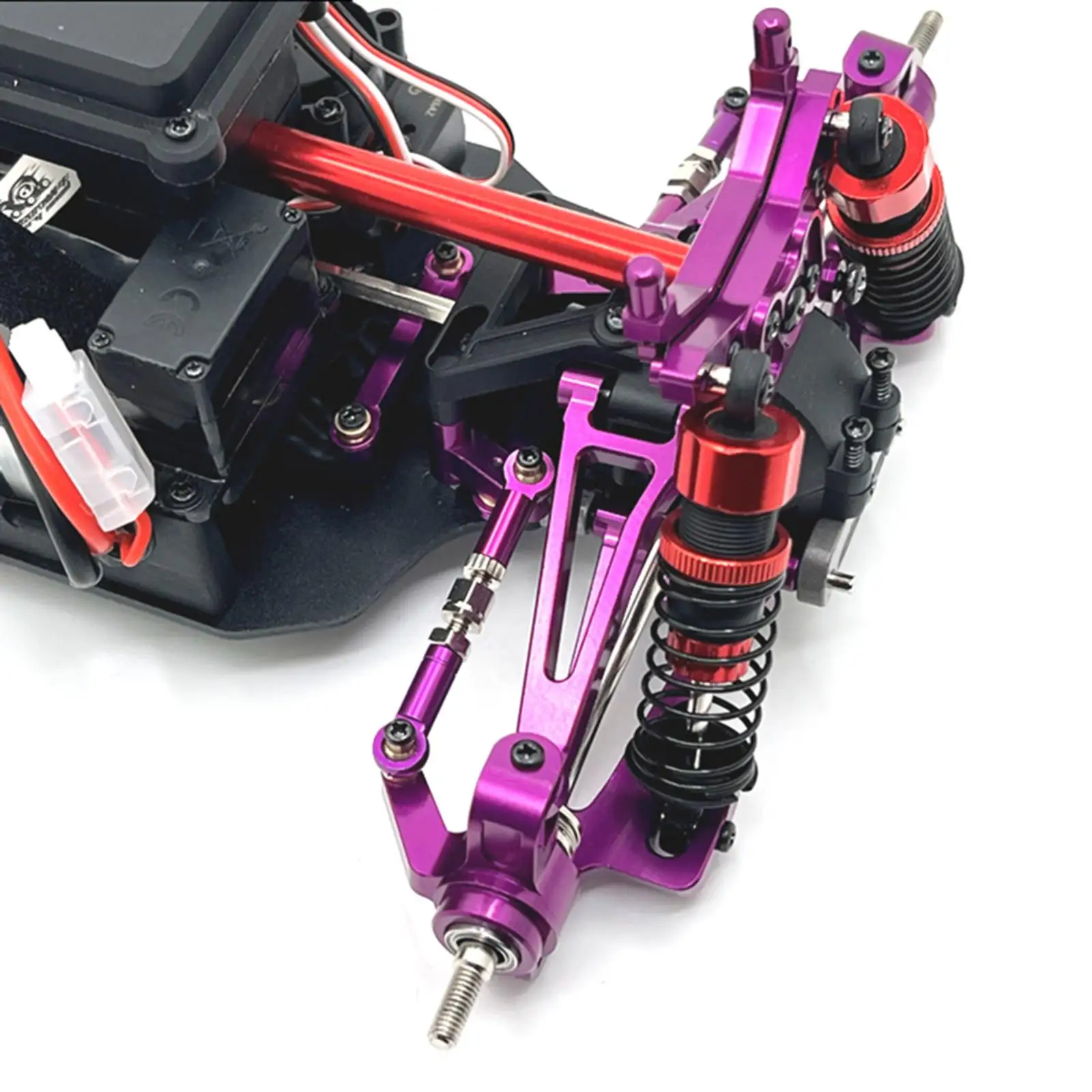 

RC Steering Assembly Aluminium Alloy Spare Part, Replaces Upgrade for 1/14 14209 14210 RC Car DIY Modified Accessory