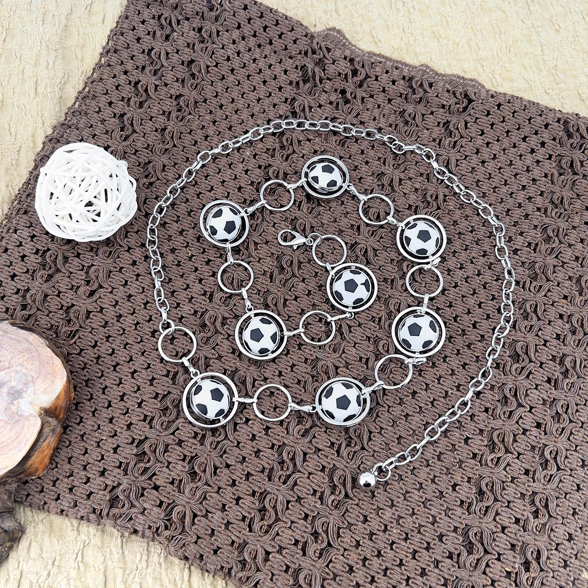 

1PCFashionable Sexy Mini Football Waist Chain for Women Versatile HighEnd Sensation Body Decorative Accessory for Trendy Girls