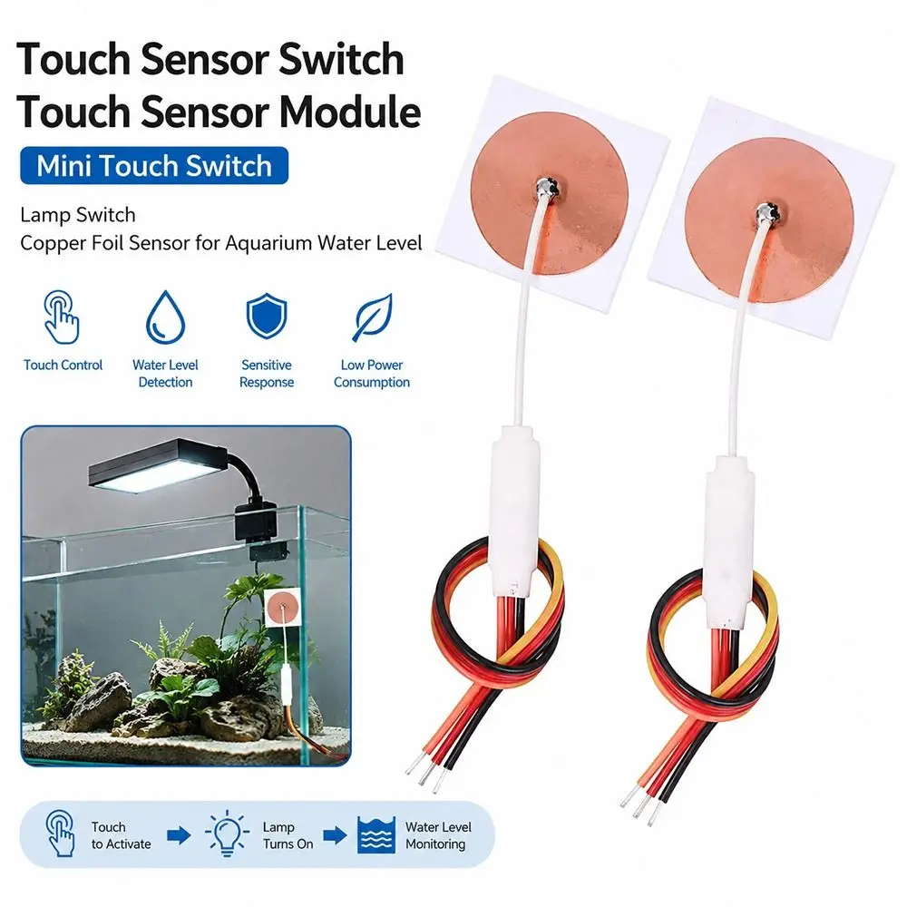 1Pcs 12V 24V 5V Touch Sensor Switch Copper Non Perforated Touch Sensing Module Touch Dimming Jog Reset Mini Touch Switch