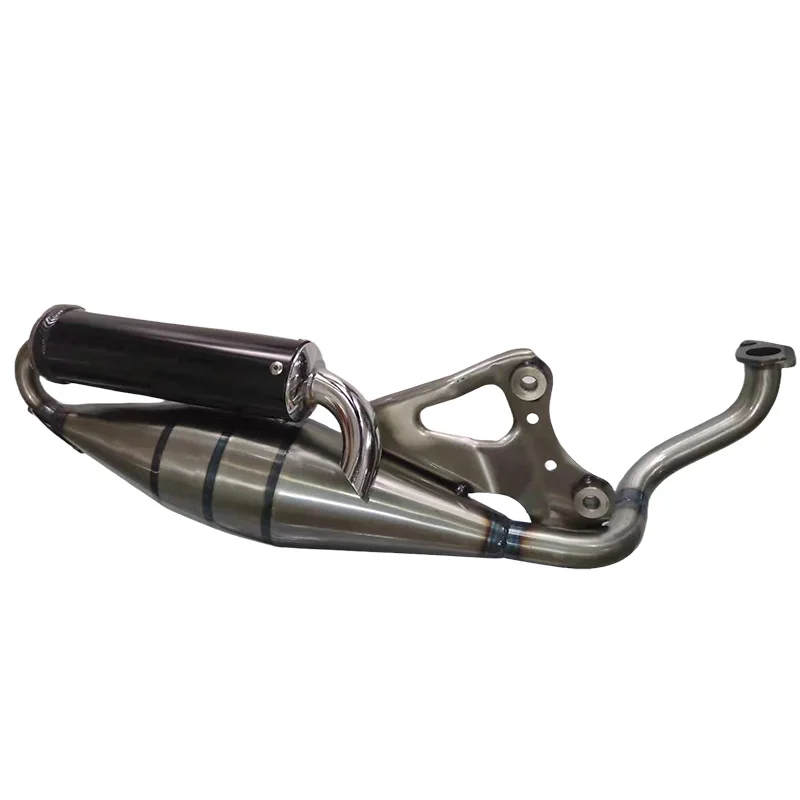 نظام العادم الخمار الأنابيب سكوتر الدراجة لهوندا DIO50 ZX50 AF34 AF35 الدراجة 50cc 2-السكتة الدماغية الدراجات البخارية العادم الأنابيب #6