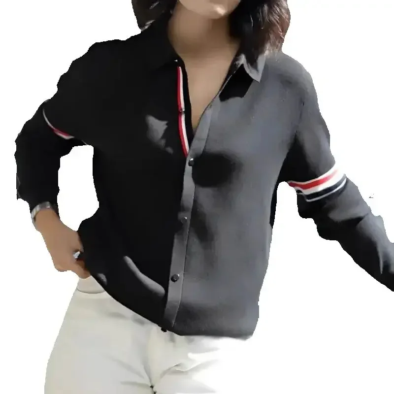 Golf long sleeCouple Style Golf T-shirt femmes vêtements de Golf 2025 printemps nouveau Polo mode rayure haut décontracté hommes vêtements de Golf