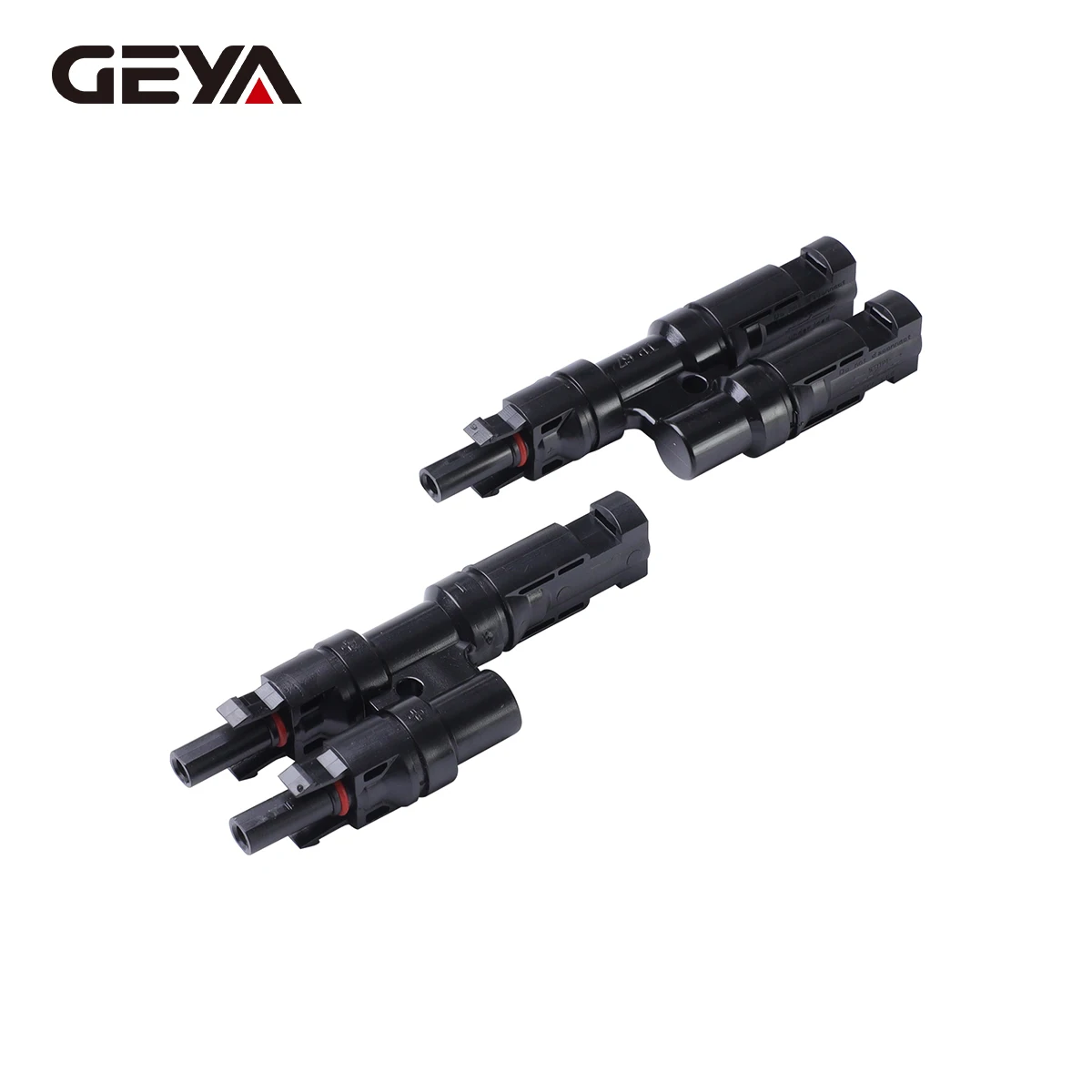 GEYA 1Pair T Type Photovoltaic Solar PV Connector 2 3 4 5 6 Way Branch Connector For PV/MC Cable Male And Female Plug Cables