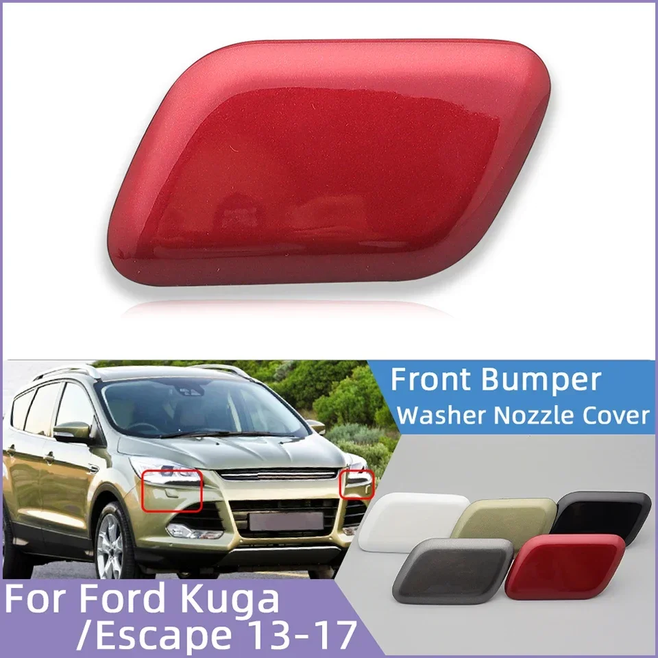 

For Ford Kuga 2013 2014 2015 2016 2017 Escape 2017 2018 2019 Car Front Bumper Headlamp Washer Sprayer Nozzle Cover Cap Jet Lid