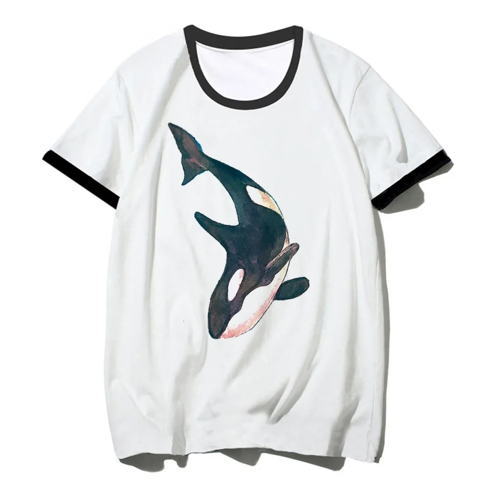 Orca tshirt teen jojifuku korean fashion graphic top tees emo scene  gyaru