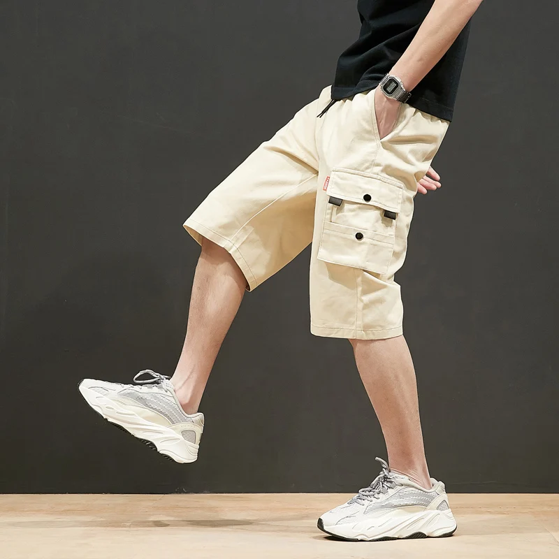 8XL Men Summer Multi Pocket Cargo Shorts Mens Fashion Cotton Casual Tactical Shorts Men Outwear Large Size Joggers Shorts Male