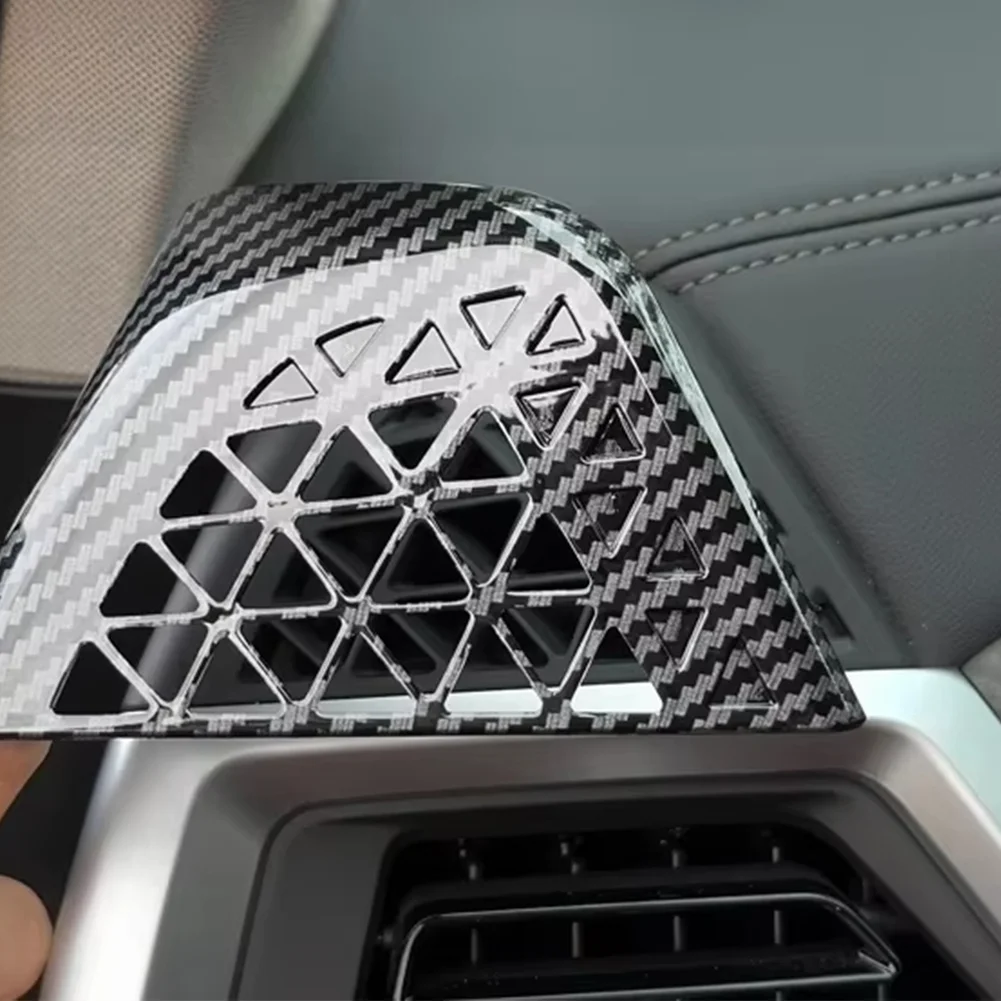 For BMW Dashboard Side Air Outlet Vent Frame Cover ABS Carbon Fiber Texture for G05 G06 G07 2023 2025 X5 X6 Car Interior Trim