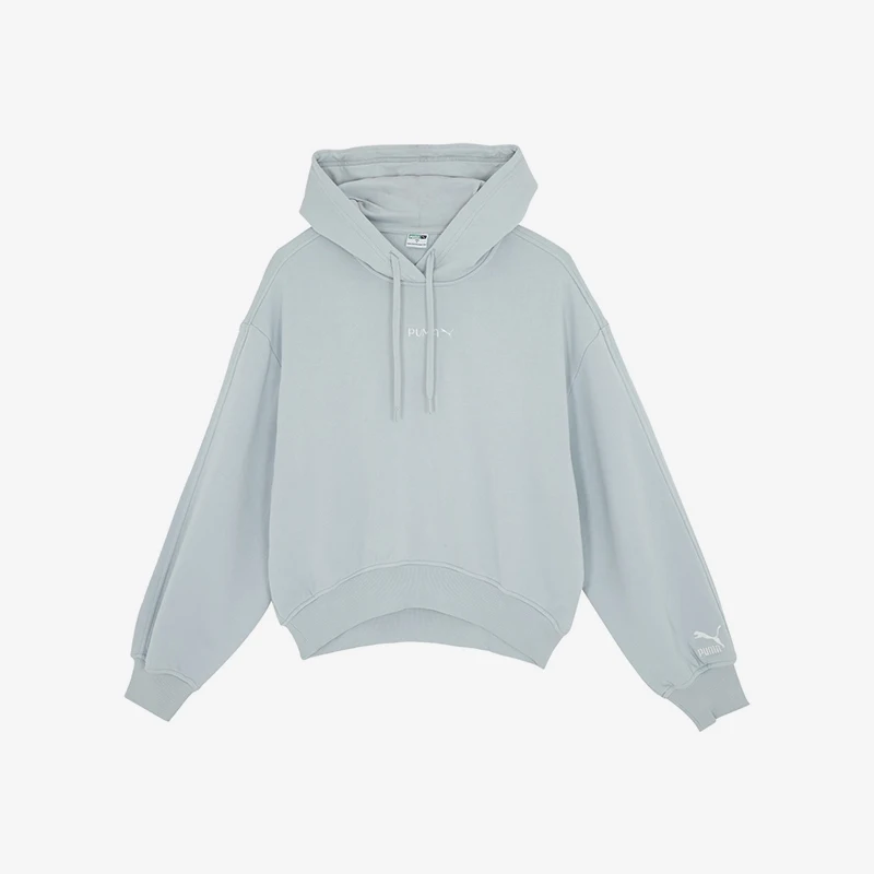 プーマ-正規品-新品-レディース-ルーズ-通気性-ニット-フード付き-スウェットシャツ-625165-80