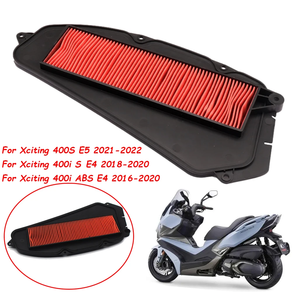 Silnik motocyklowy wkład do filtra wlotu powietrza 5 dołków Element filtra powietrza dla KYMCO Xciting 400i S ABS 400S 1721A-LKF5-E10