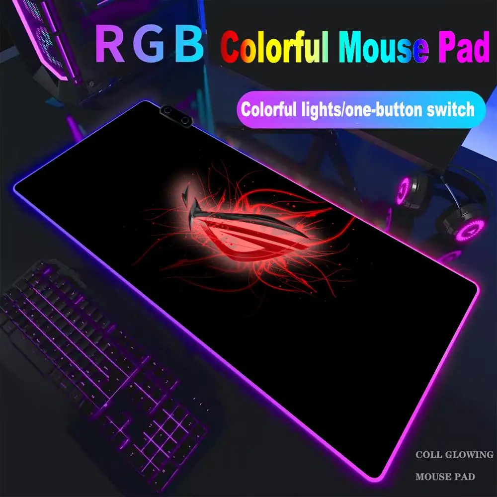 

Коврик для мыши Asus ROG High-end E-sports HYBXXC RGB, светодиодный, большой, для ПК, для студентов, для геймеров, светящийся настольный коврик