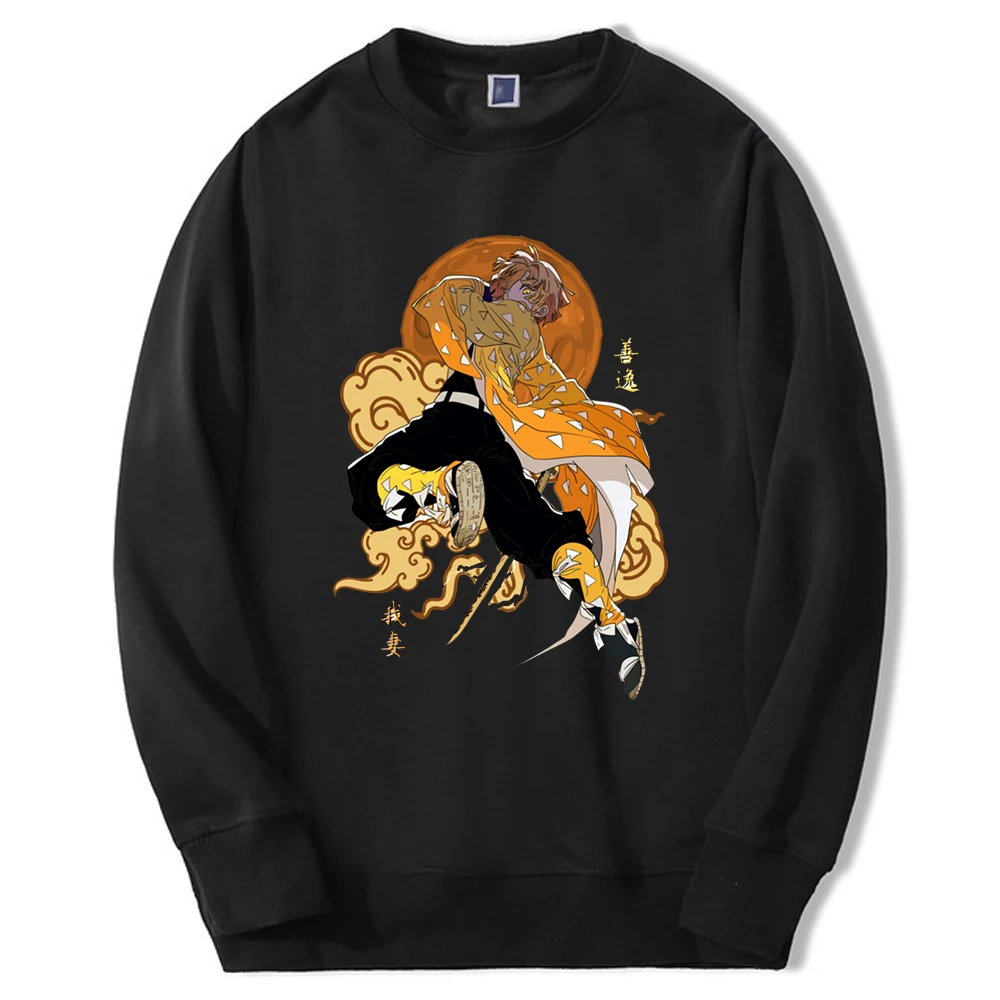 

Demon Slayer Hot Japan Anime Hoodies Mens Zentisu Manga Graphic Crewneck Sweatshirt Loose Fashion Hip Hop Moletom Sudaderas