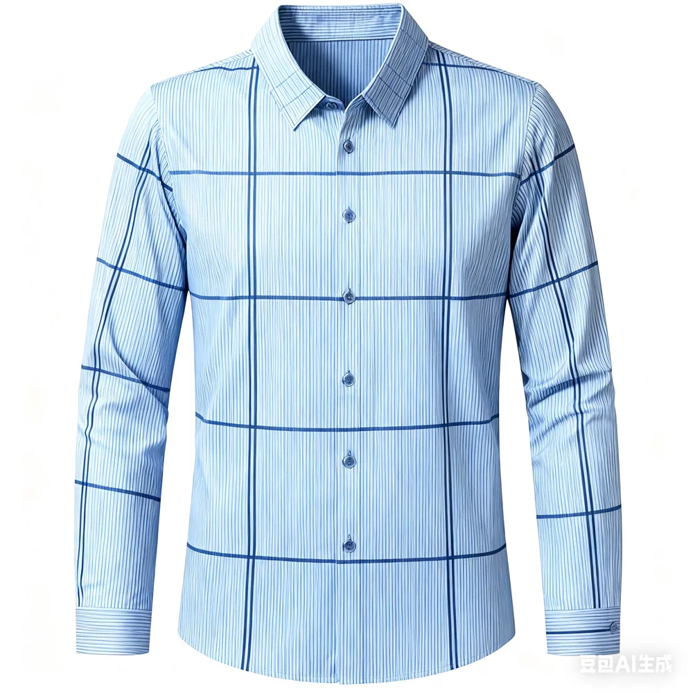 Camisa masculina colorida xadrez vermelha roxa azul clássica casual de negócios macia e confortável para homens presentes para homens camisas para homens