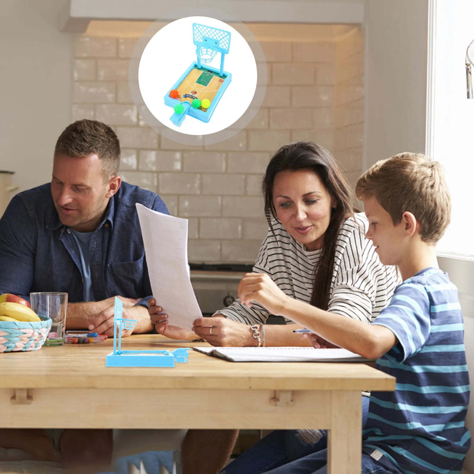 

Desktop Basketball Game 4 Balls Colorful Interactive Mini Shoot Sports Game Kids Finger Hands-on Activity Early Learning