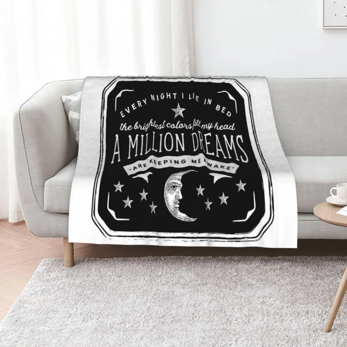 مليون أحلام (أعظم شومان) رمي بطانية سياحية شتاء دافئ ديكور البطانيات لبطانيات الأرائك #1