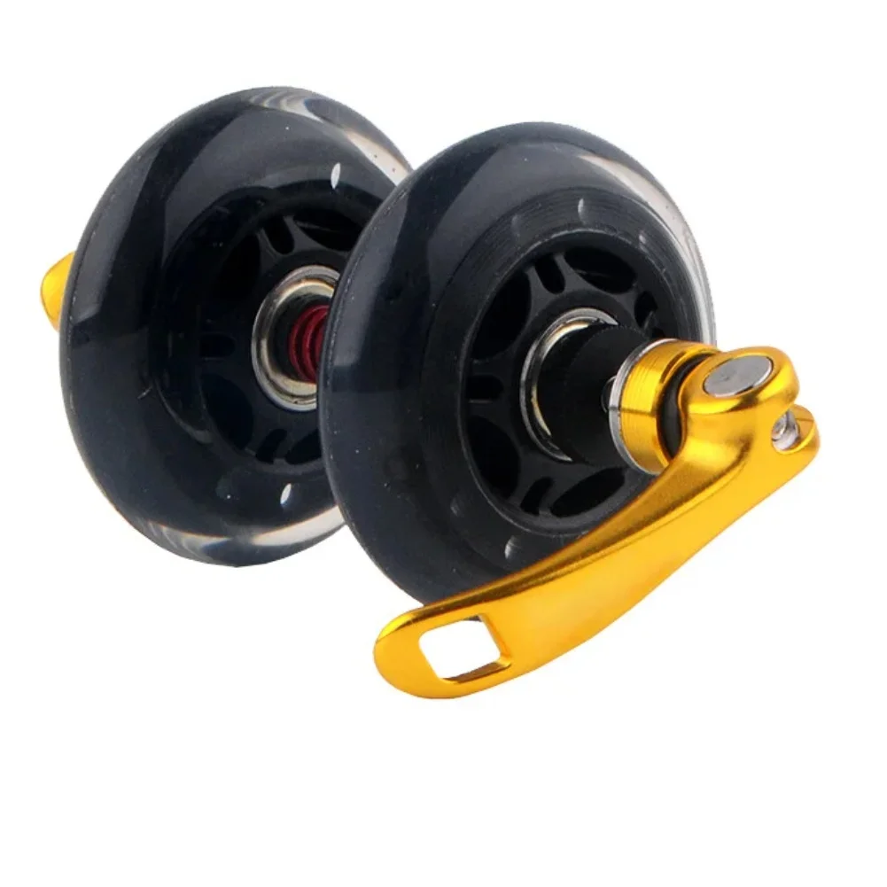 For Mountain Bicycle Fork Quick Release Wheel Roller with PU Wheel and Aluminum Alloy for Enhanced Front Wheel Functionality