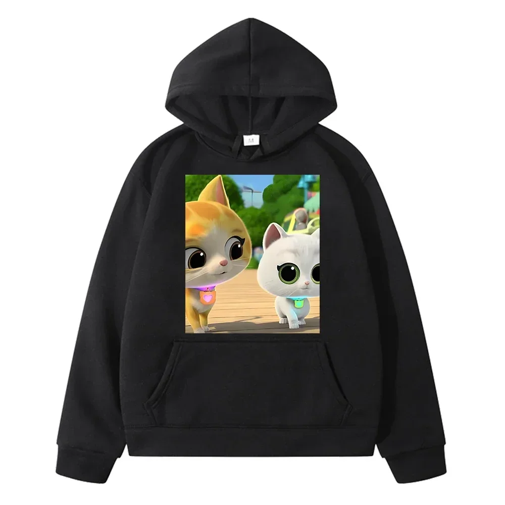 

Printed Men Hoodies Kawaii Super Kitties Anime Cartoon Trendy Sweatshirt Graphics Sudadera Hoodie Pullover Male Autumn Winter