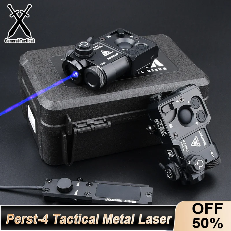 Zentico Airsoft Tactical All Metal perst-4 Red Green Blue Dot IR Light Strobe Indicator Zero Target Brightness adjust Laser