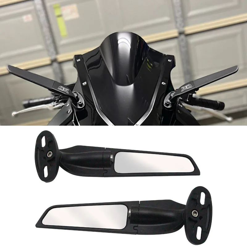 

For Honda CBR400RR CBR600RR CBR954RR CBR1000RR Rotatable 360 Degree Fixed Wind Wing Motorcycle Rearview Mirror Accessories