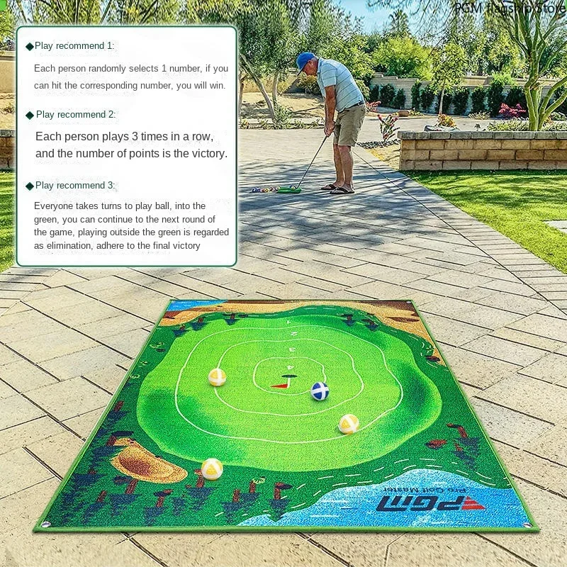 PGM Hot Selling Golf Chipping Dart Board Sticky Ball Blanket Outdoor Children's Game Mat Set Indoor Golf DJD040