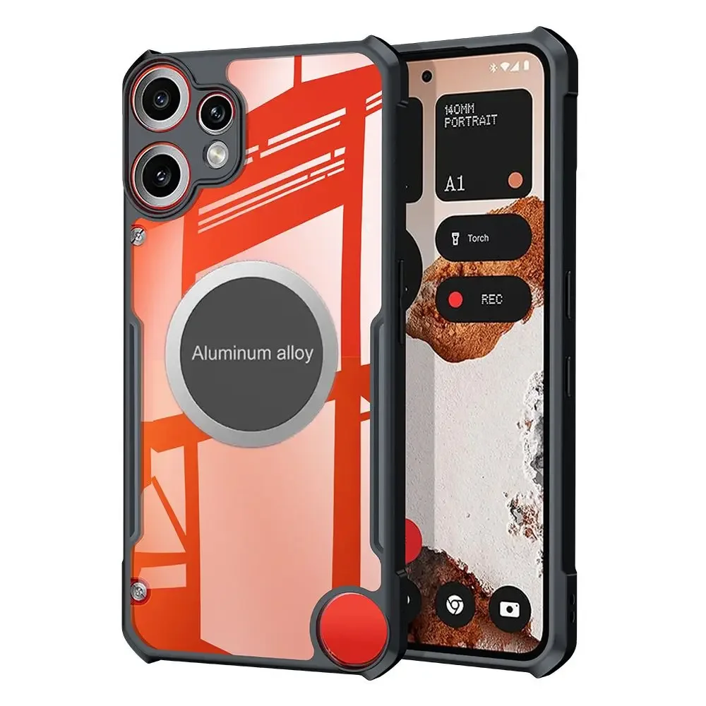 

For Nothing CMF Phone 2 Pro Case Mounted Magnetic Suction Airbag Bumper Clear Shell For Nothing CMF Phone 2 Pro Cover Fundas