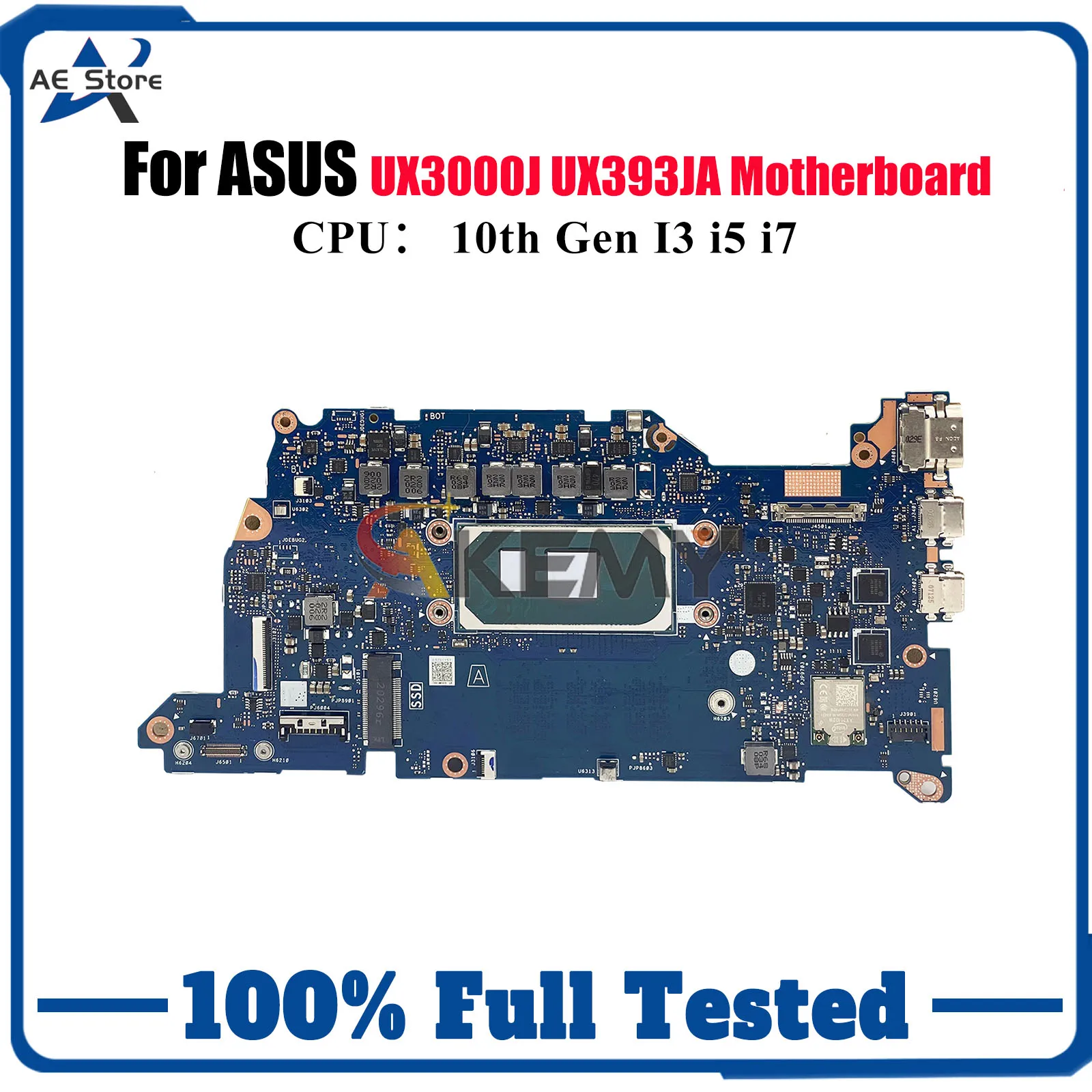 

UX393JA Laptop Motherboard For ASUS ZenBook UX393JA UX393J UX3000J Notebook Mainboard With 10th Gen I3 i5 i7 100% tests OK stk