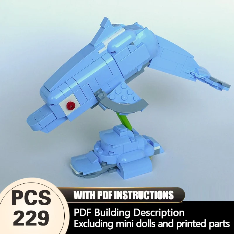 

Creators Animal Series Model MOC Building Bricks Delphinidae Modular Technology Gifts Holiday Assemble Children Toys Suit