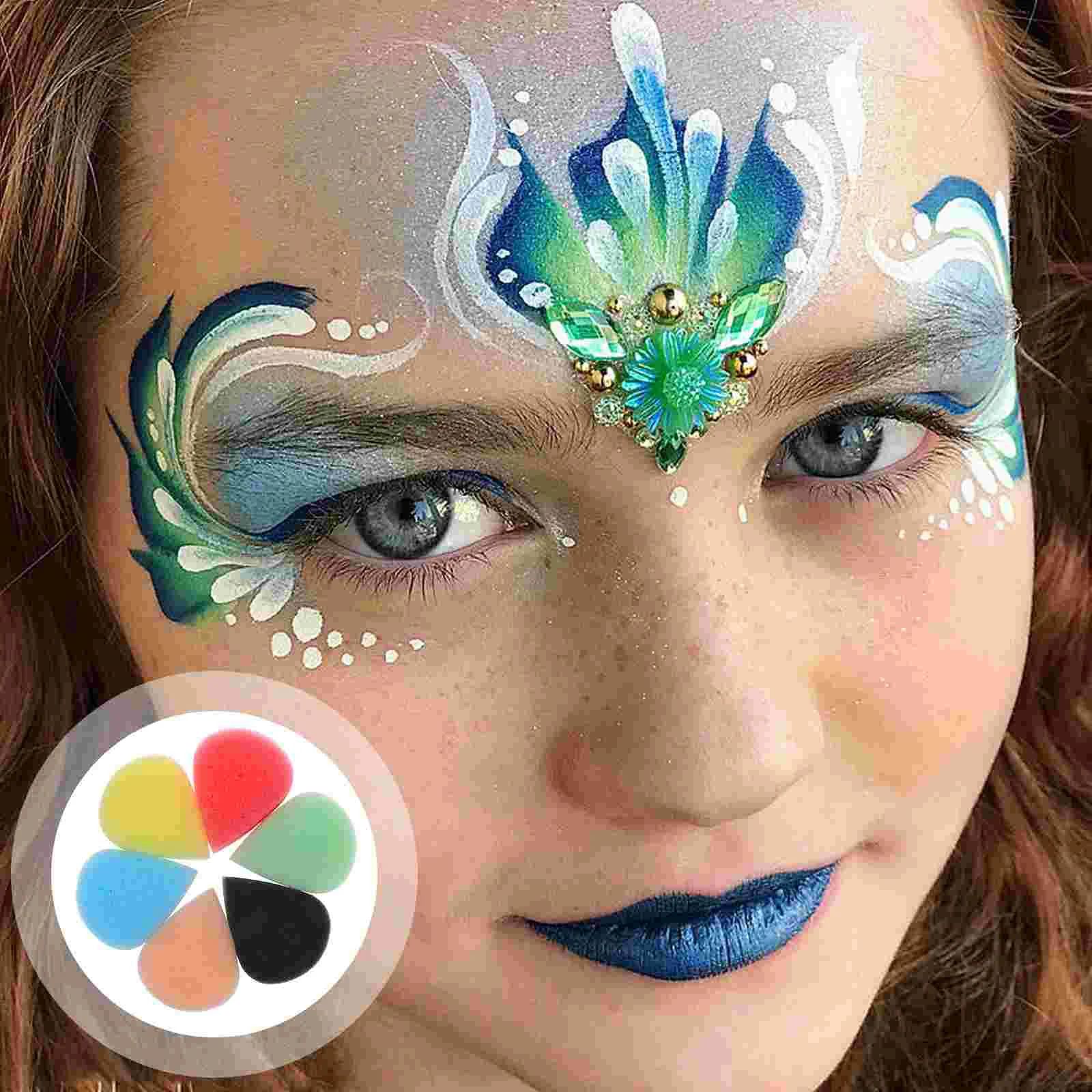 Makeup Painting Sponge Tools Water Drop Shaped Powder Puff Painted Face Sponges