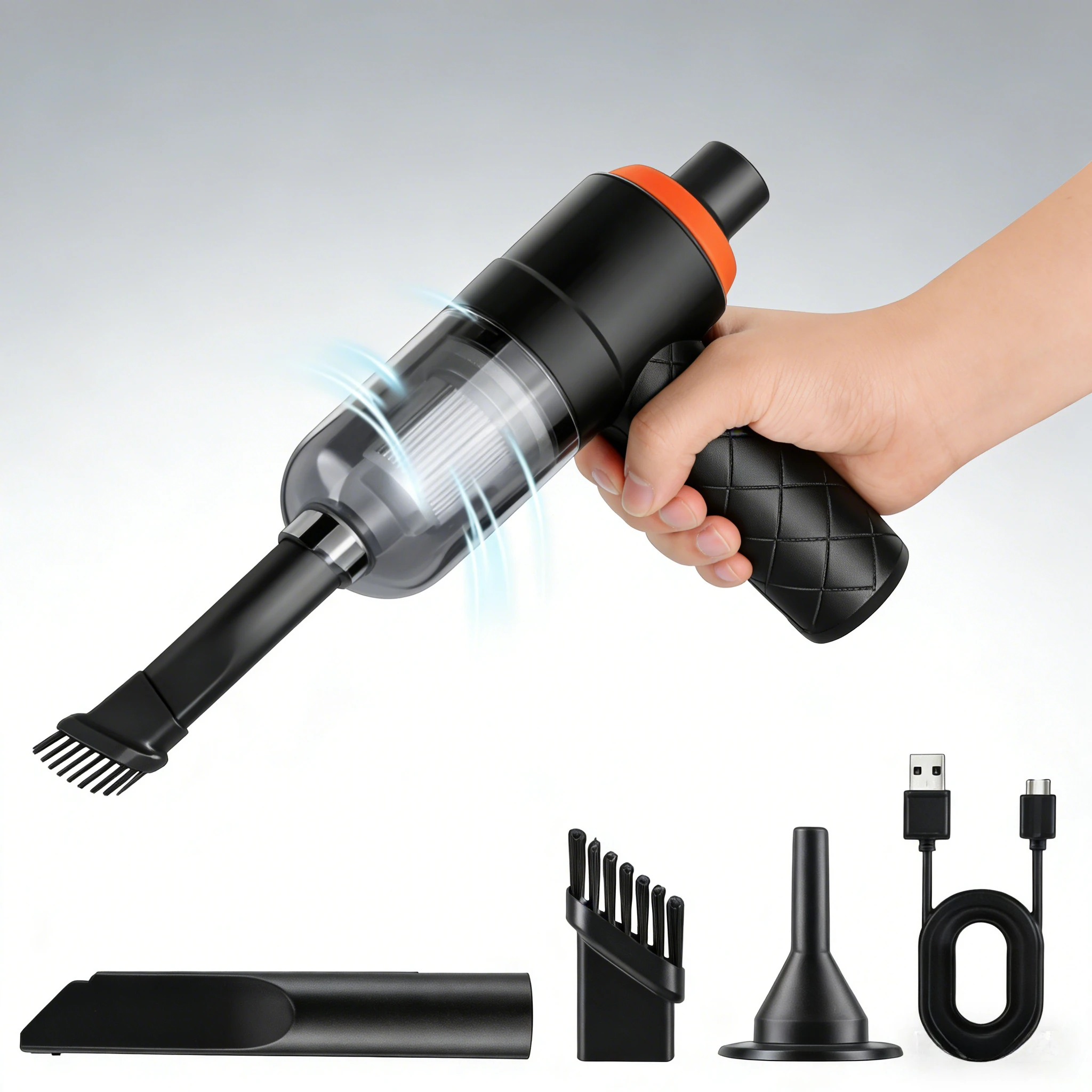 Wireless Car Vacuum Cleaner 120W Cordless Dust Handheld Auto Portabale Vacuum High-power Vacuum Cleaner For Home Office Car
