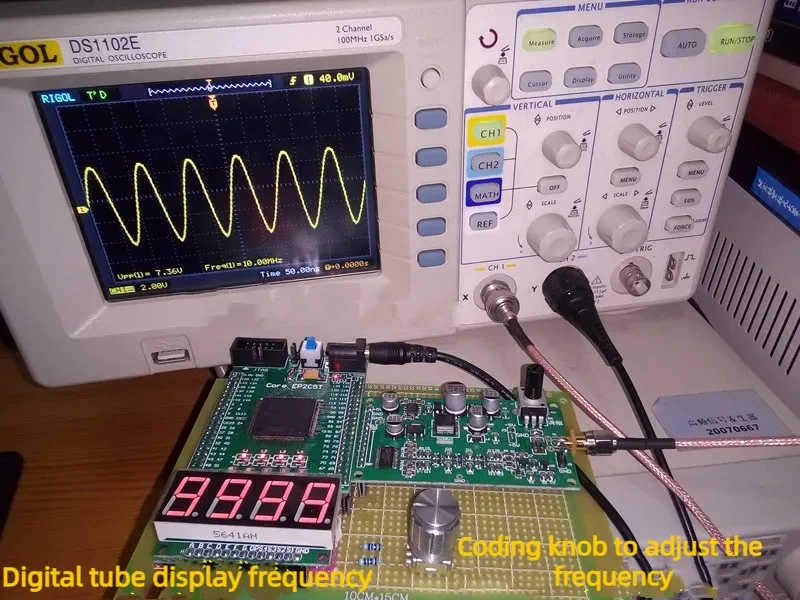 FPGA Design, Based on FPGA Signal Generator, DDS Signal Source 1HZ-10MHZ