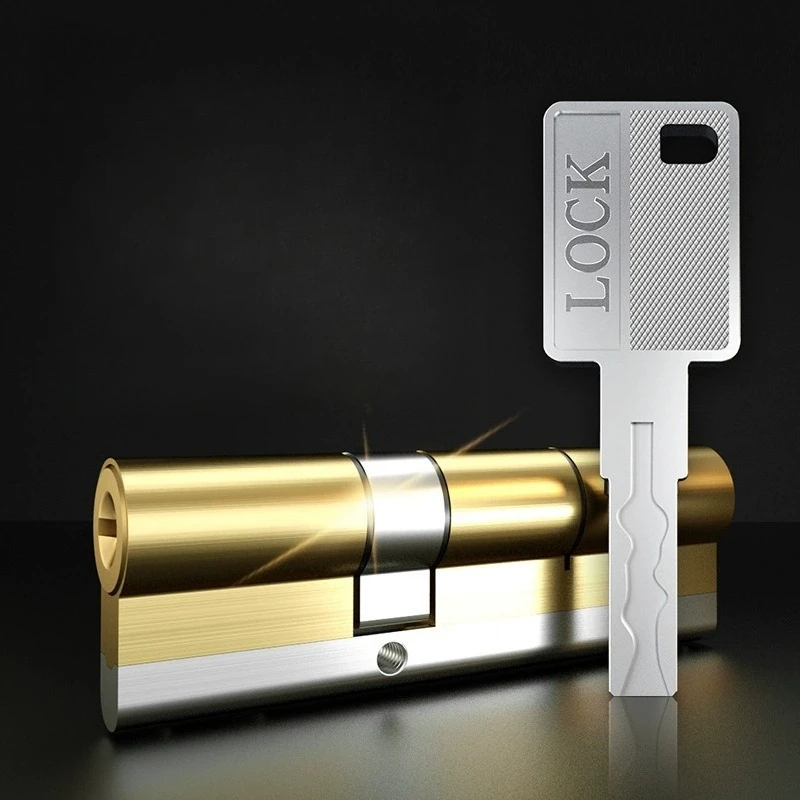 8 keys lock replacement C Grade Security entrance door lock cylinder  knob cylinder  defiant double cylinder lock