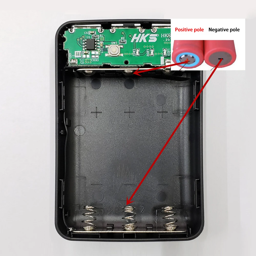 DIY 3*18650 Battery Power Bank Case 3 USB Ports Free Welding Battery Holder Shell No Soldering Storage Box for Phone Charging