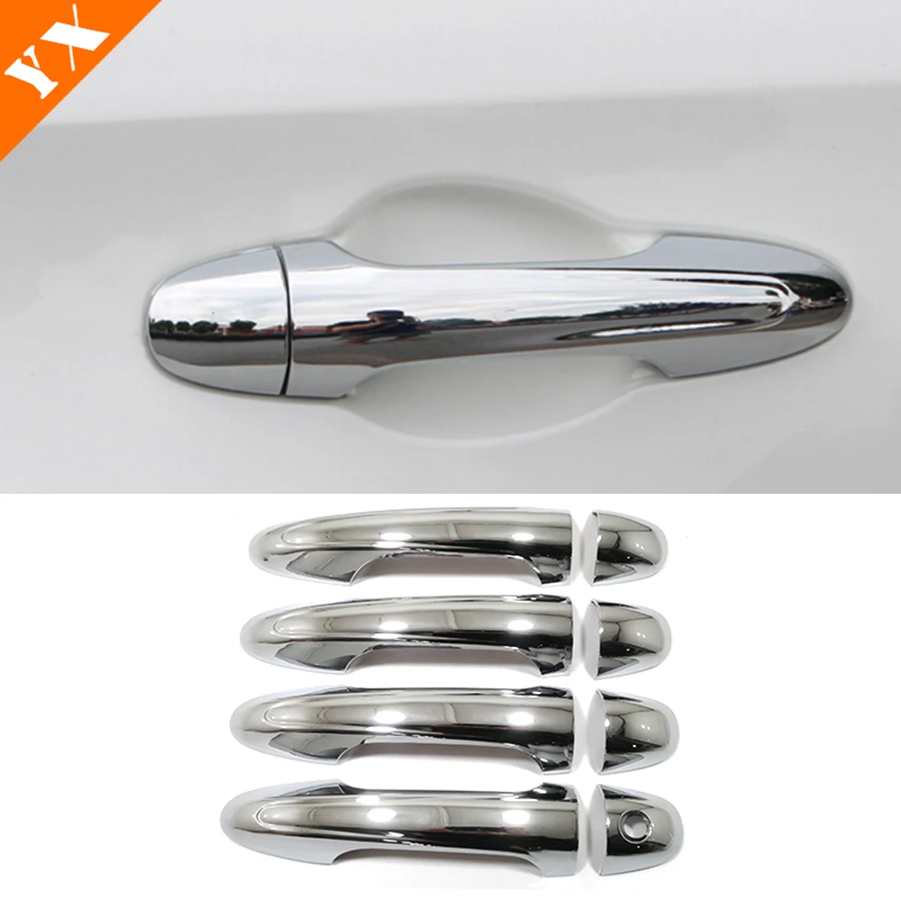 

ABS Chrome Door Handle Cover For Toyota Hilux Revo Rocco Fortuner Innova Rav4 2016 2017 2018 2019 2020 SR5