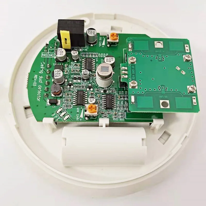 Indoor Wired Range 12 Meters 360 Degree Infrared and Microwave Ceiling Motion Detector Pet Immunity for All Wired Alarm System