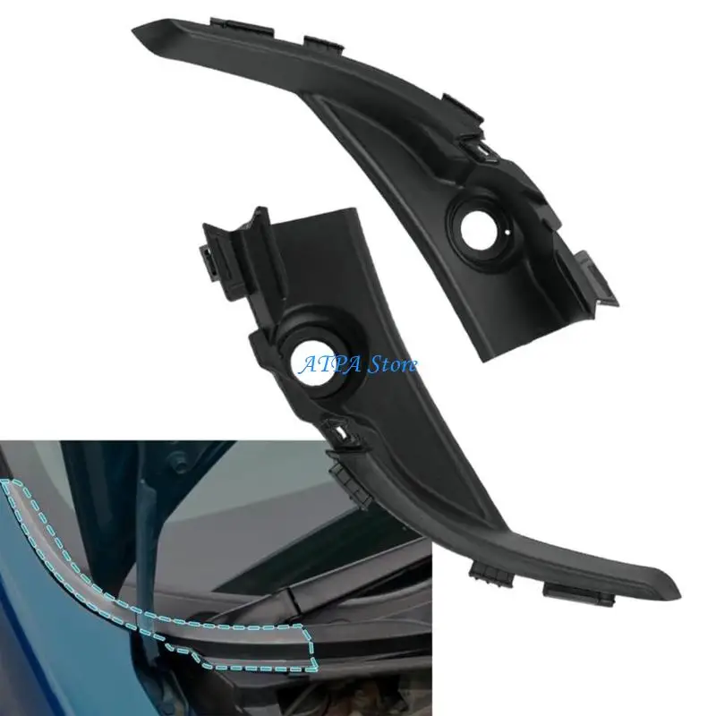 U13C Side Trim Cover Lid Windshield Wrap Corner Trim for 9th 74220-TR0-A00