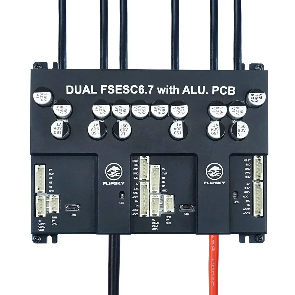 

New 2025 Hot Sale New Flipsky Dual FSESC 6.7 Aluminum PCB Case for DIY Electric Skateboard Longboard