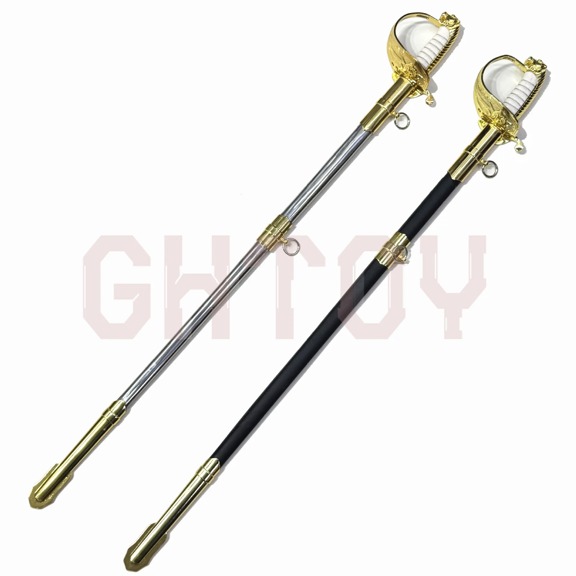 

95cm Tiger Honor Swords Uncut Blade Weapons Model Cosplay Props Desktop Display Ornaments Collection Birthday Gift for Girl Boys