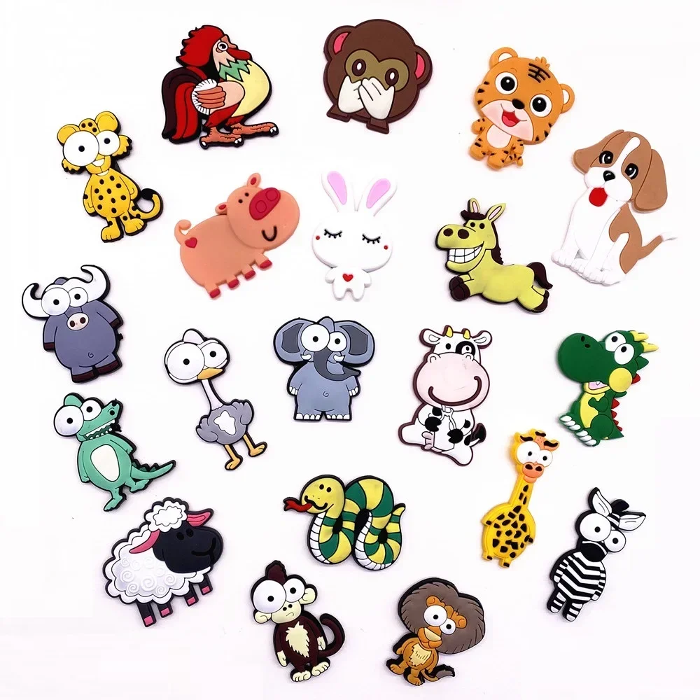 1 Set PVC Cute Fridge Magnets for Children Cartoon Animal Magnets for Refrigerator Decor Funny Magnetic Letters Numbers Kids Toy