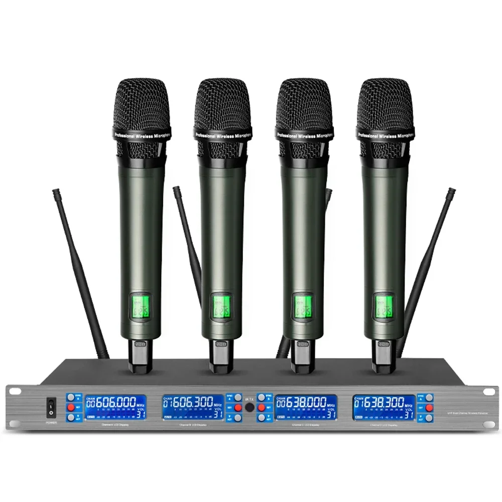 2026/Biner DR2800 Professional Cardioid Dynamic Handheld UHF wireless Microphone For ching Karaoke